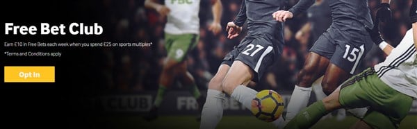 betvictor free bet club
